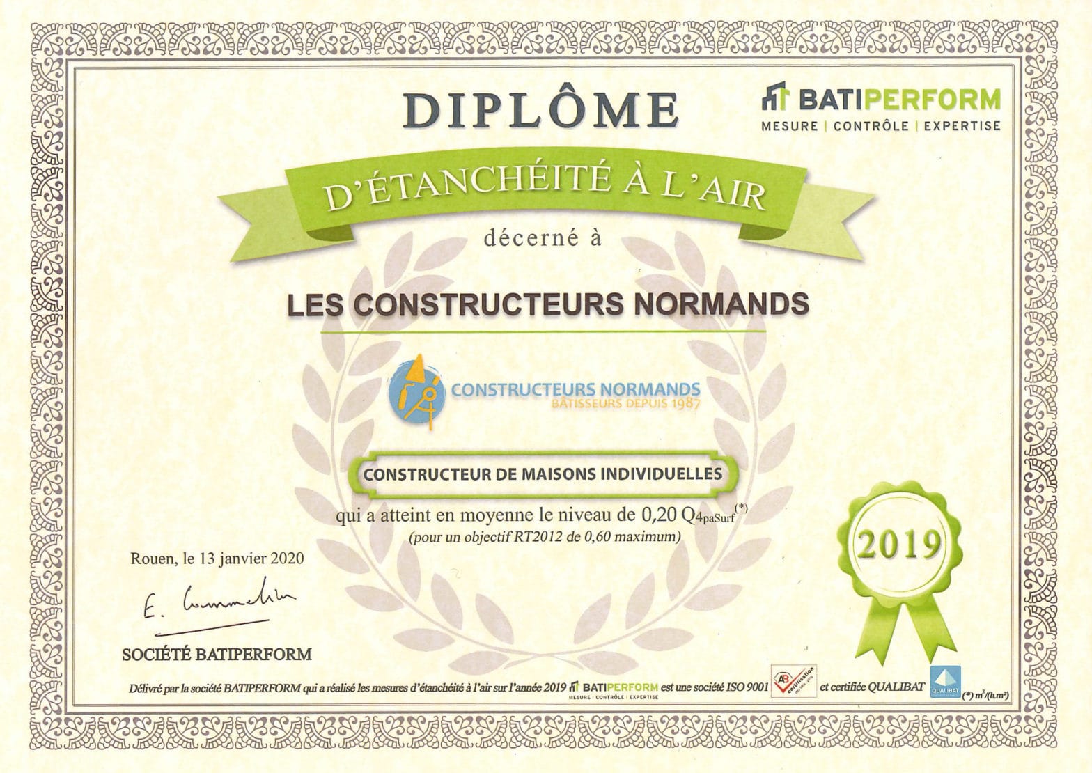 construction maison neuve étanchéité 2019